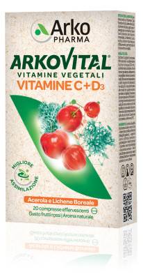Arkopharma Arkovital Vitamine C+D3 Difese Immunitarie 20 compresse