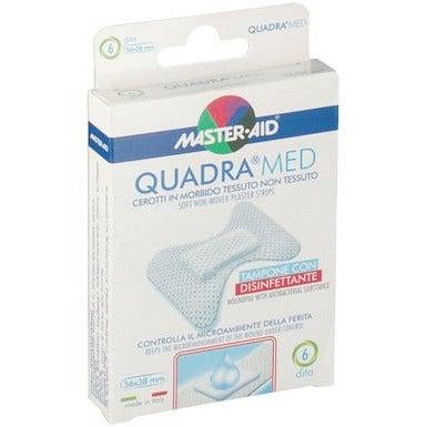 Master Aid Quadra Med Cerotto con tampone disinfettante per dita (56mmx38mm) 6 pezzi