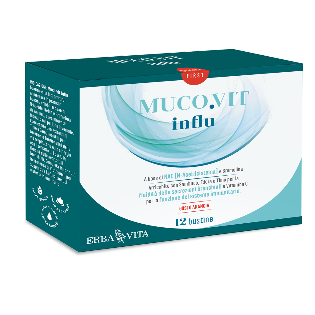 Erba Vita Mucovit InFlu Integratore Benessere Vie Aeree