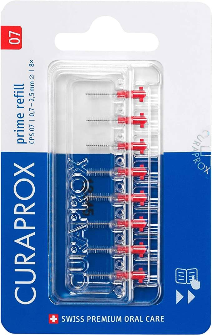 Curaprox CPS 07 Scovolino Prime Refill Rosso 8 Pezzi