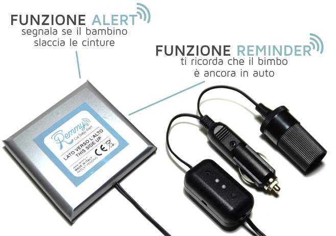 Remmy Car Baby Alert Segnala Bebè in Auto - Standard Doppio