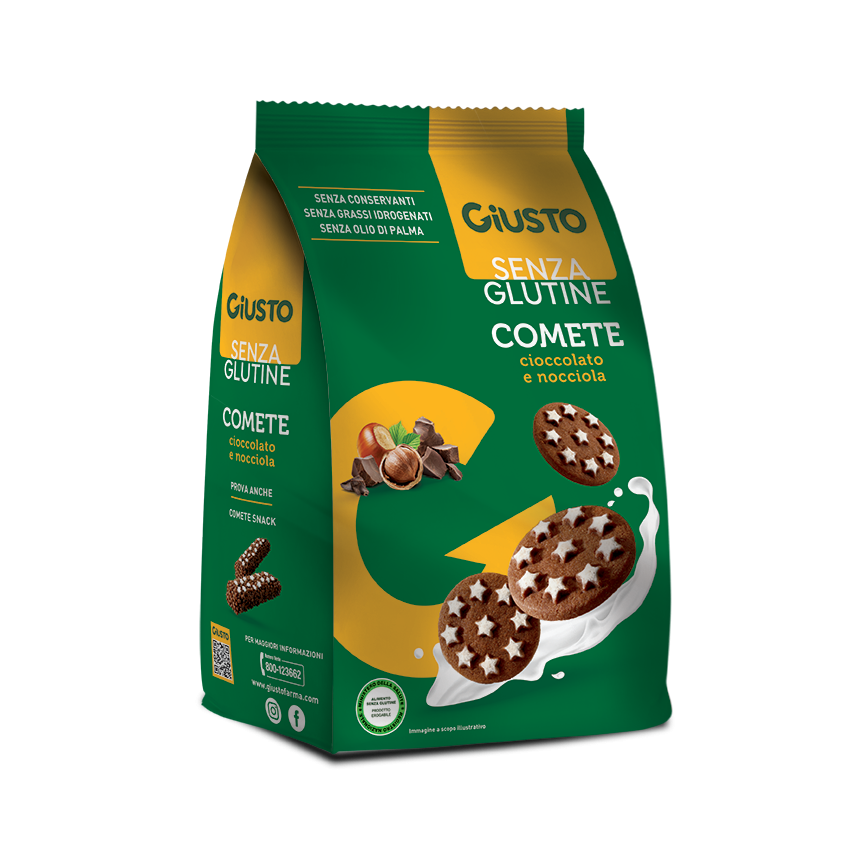 Giusto Senza Glutine Comete Biscotti 200 G
