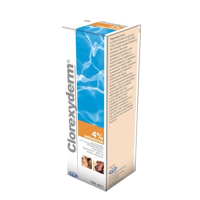 Clorexyderm Soluzione Schiuma disinfettante per animali 4% 100 ml