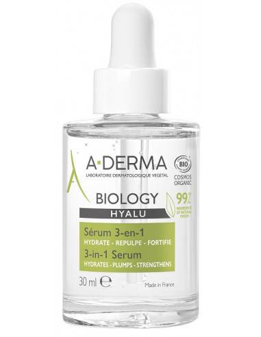 Aderma A - D Biology Siero Viso 3 in 1 Idratante Rimpolpante Fortificante 30 ml