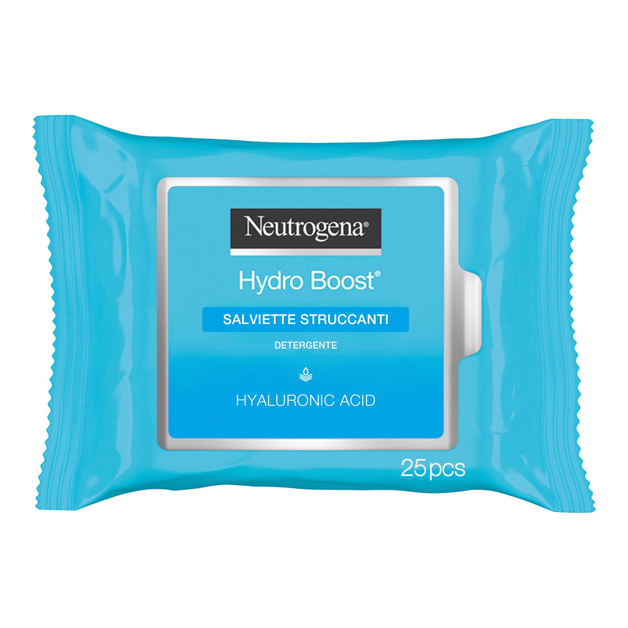 Neutrogena Hydro Boost Salviettine Struccanti Viso con Acido Ialuronico 25 pezzi