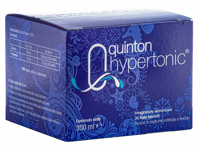 Quinton Hypertonic Integratore Di Acqua Di Mare 30 fiale da 10 ml