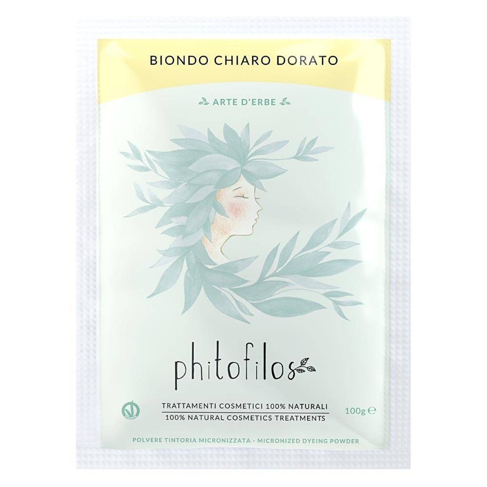 Phitofilos Erbe Tintorie Biondo Chiaro Dorato Riflessanti 100 % naturale 100 g