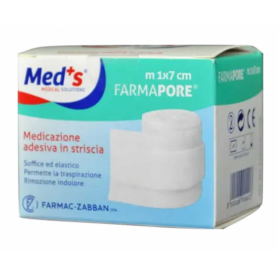 Med's Pore Medicazione Adesiva 1m x 7cm