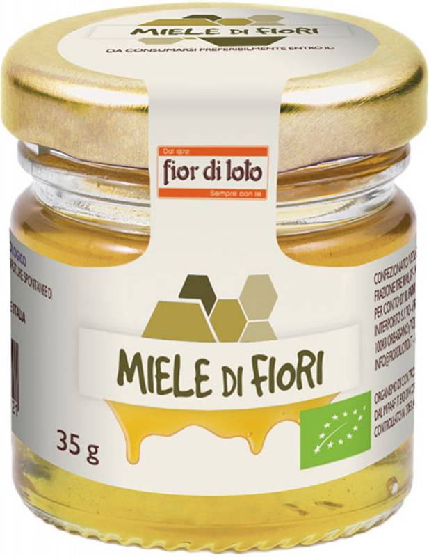 Fior di Loto Mini Miele di Fiori Alpini del Piemonte BIO 35 g