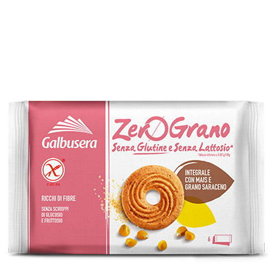 Galbusera Zerograno Integrale Frollini Senza Glutine e Senza Lattosio 220 g
