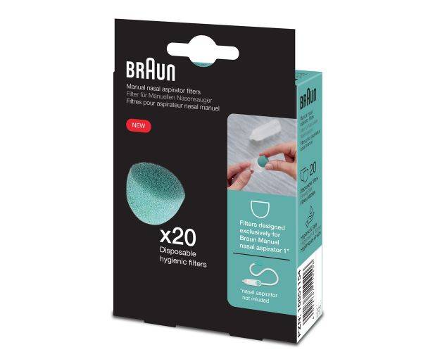 Braun Filtri di Ricambio Aspiratore Nasale Manuale