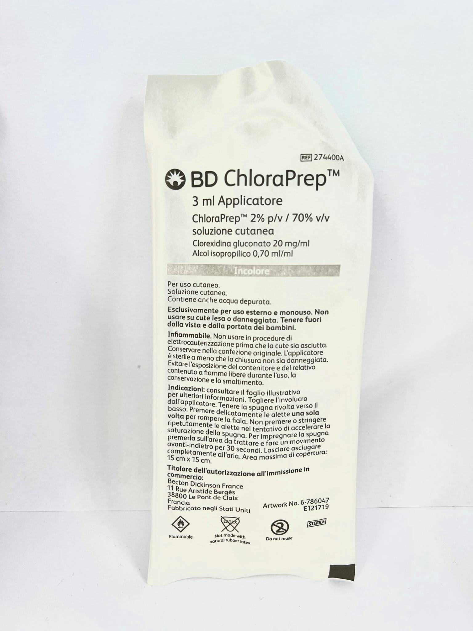 ChloraPrep Soluzione cutanea Applicatore 3 ml 1 pezzo