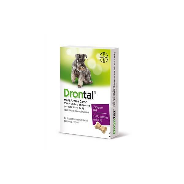 Bayer Drontal Multi Aroma Carne Antiparassitario per Cani 6 compresse
