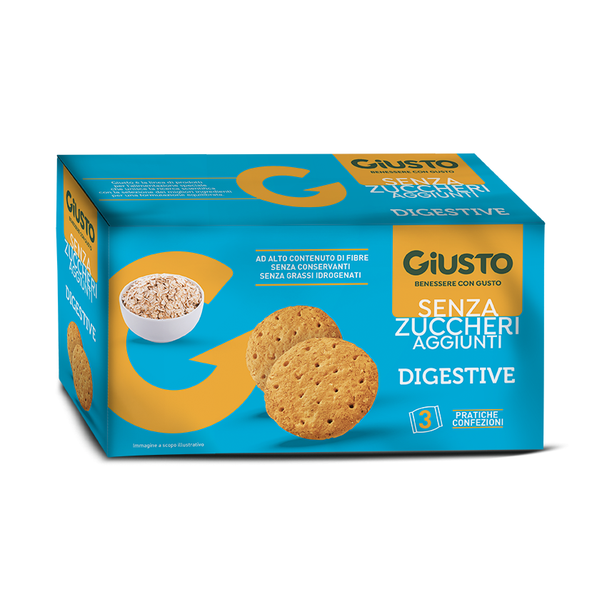 Giusto Digestive Biscotti Senza Zucchero 350 g