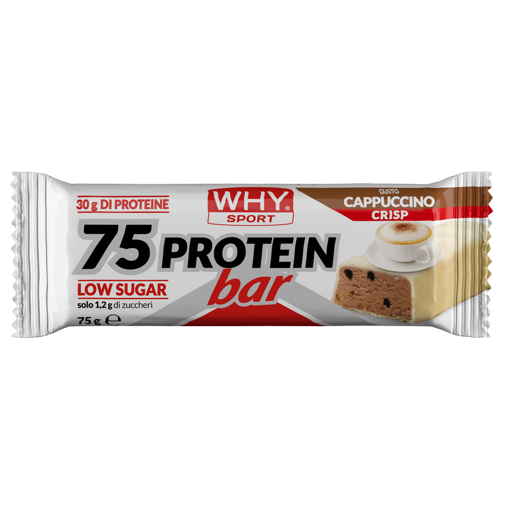 Whysport 75 Protein Bar Barretta Proteica Gusto Cappucino Crisp 75 g