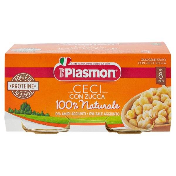 Plasmon Ceci e Zucca Omogeneizzato 2 x 80 g
