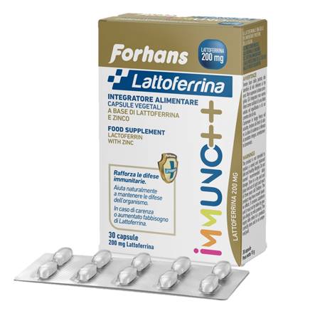 Forhans Lattoferrina Immuno++ Integratore di Lattoferrina 200 mg 30 capsule