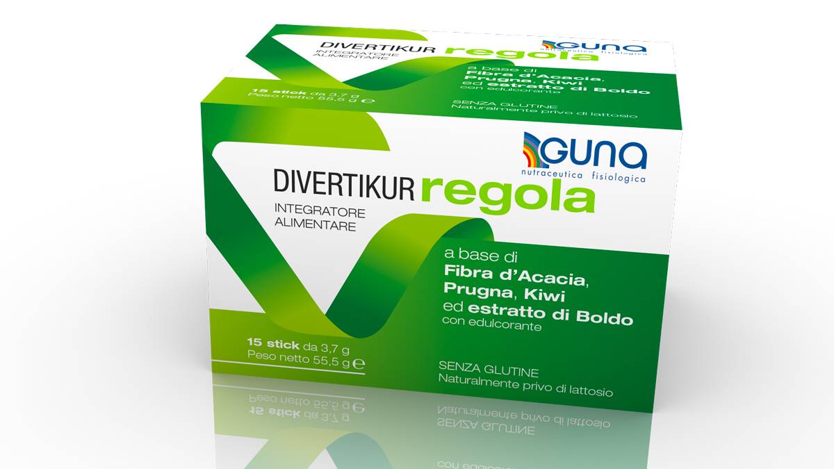 Guna Divertikur Regola Integratore per il Transito Intestinale 15 stick
