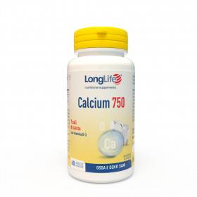 Longlife Calcium 750 mg Integratore di Calcio 60 Tavolette
