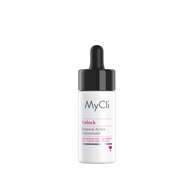 Mycli Unlock Concentrato Rinnovatore Attivo per Viso Collo Décolleté e Mani 15 ml