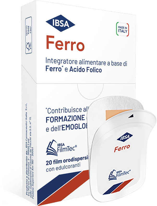 Ibsa Ferro Integratore a base di Ferro 20 film orodispersibili