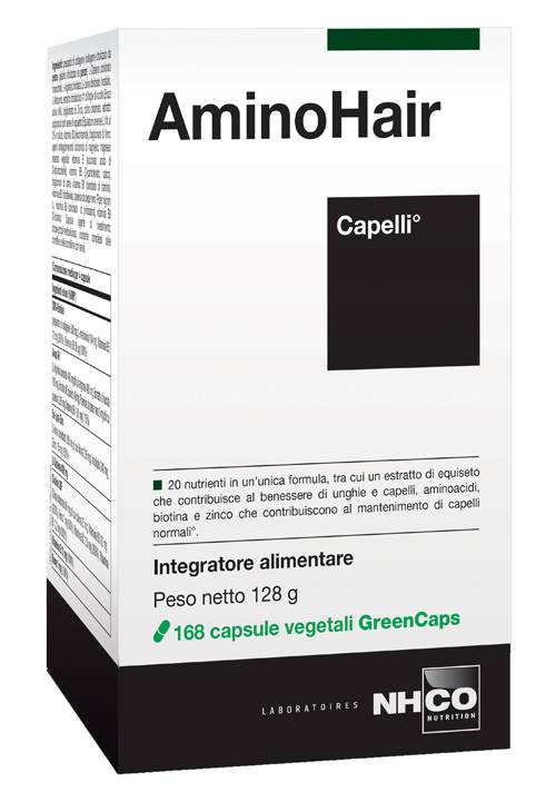 NHCO AminoHair Integratore per il Benessere dei Capelli 168 capsule