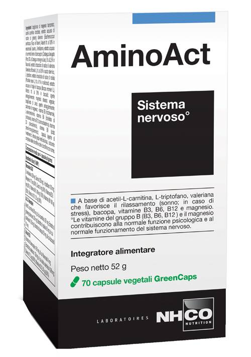 NHCO AminoAct Integratore per il Sistema Nervoso 70 capsule