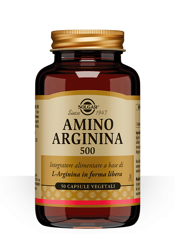 Solgar Amino Arginina 500 Integratore Detossinante 50 capsule vegetali