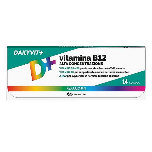 Massigen Dailyvit+ Vitamina B12 ad Alta Concentrazione 14 flaconcini