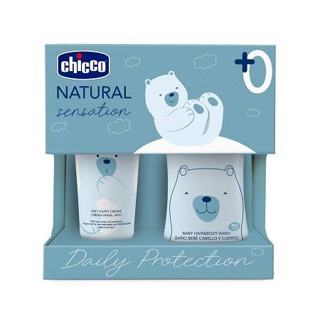 Chicco Natural Sensation Daily Protection Set Bagnoshampoo Pasta