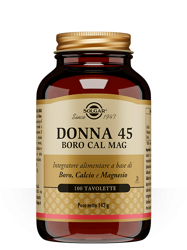 Solgar Donna 45 Boro Cal Mag Integratore per la Donna 100 tavolette