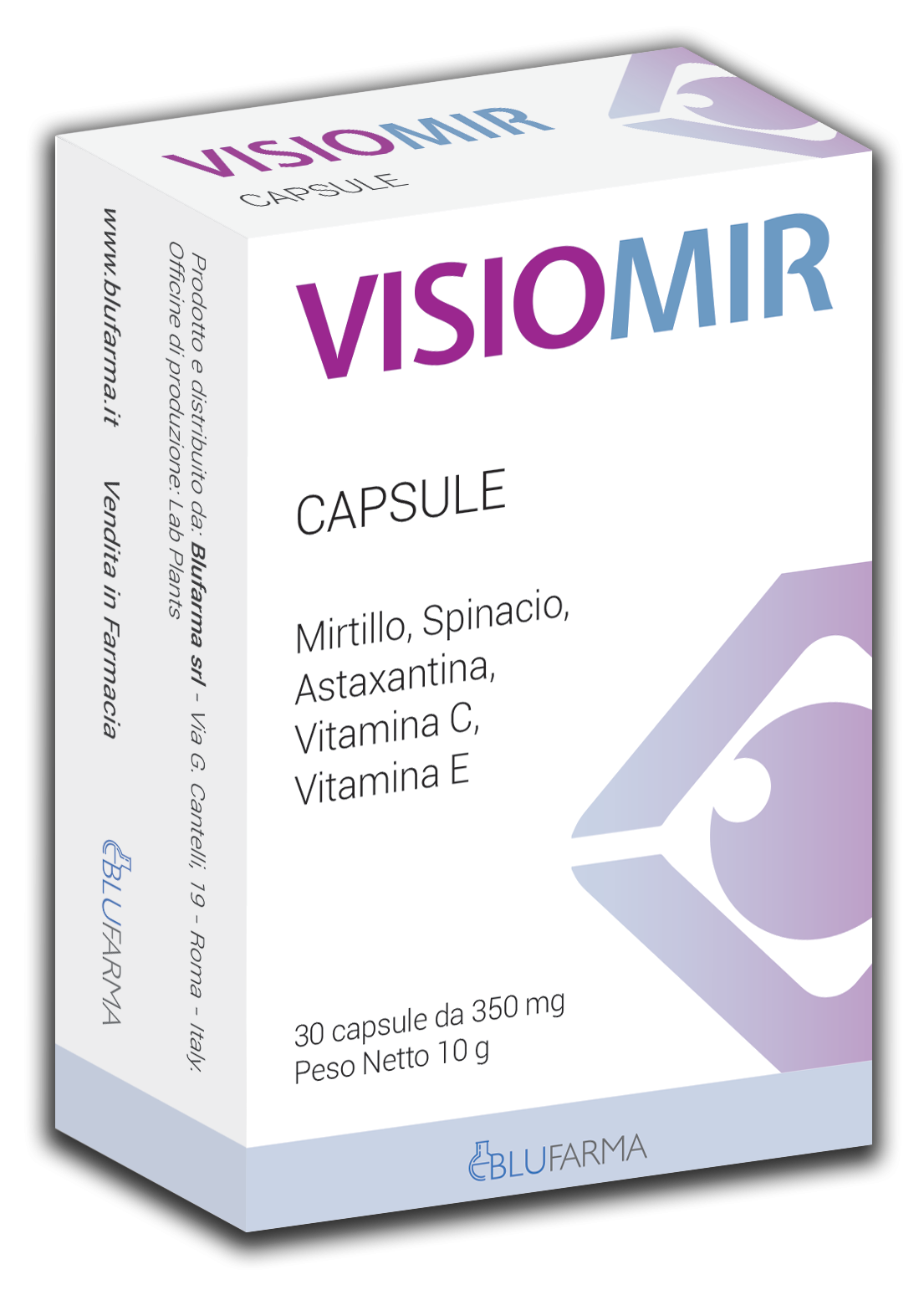 Visiomir Mirtillo Spinacio e Vitamine Integratore per il Benessere Visivo 30 capsule