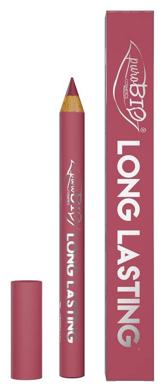 Purobio Cosmetics Matitone Rossetto Long Lasting 015L Colore Rosa Caldo
