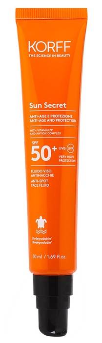 Korff Sun Secret Fluido Viso Antimacchie SPF50+ 50 ml