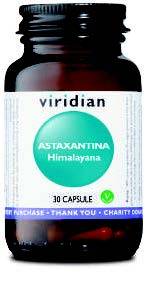 Viridian Astaxantina Himalayana Integratore Antiossidante 30 capsule