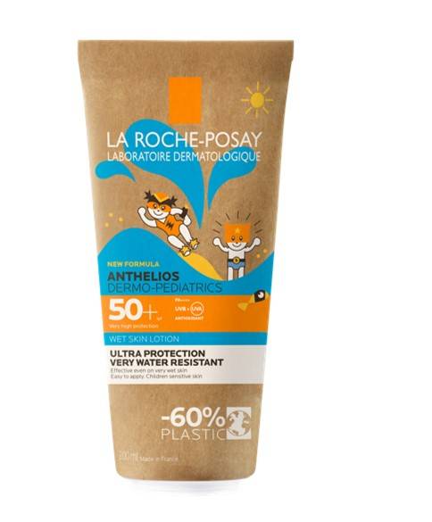 La Roche Posay Anthelios Dermo - Pediatrics Gel Pelle Bagnata Protezione Solare Bambino 50+ 200 ml Paperpack