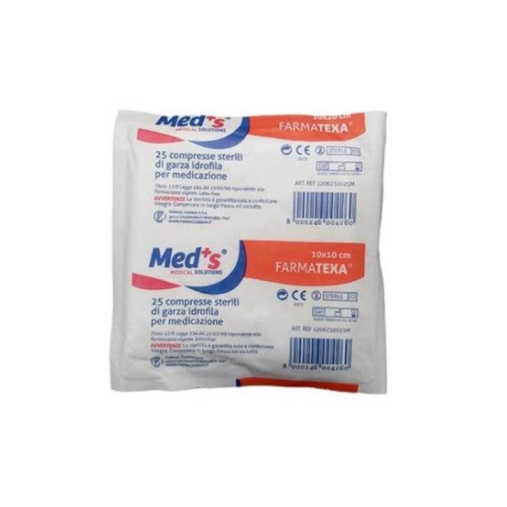Garza Meds Farmatnt Garza in tessuto non tessuto 10 x 10 cm 25 Pezzi