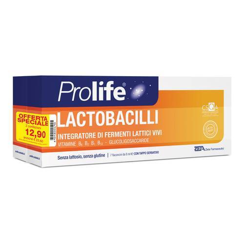 Prolife Lactobacilli Integratore Fermenti Lattici Due Confezioni Da 7 Flaconcini