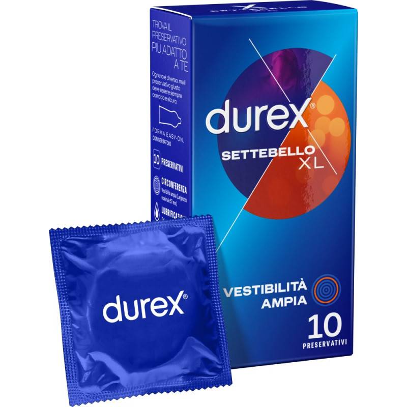 Durex Preservativi Settebello Extralarge XL 10 pezzi