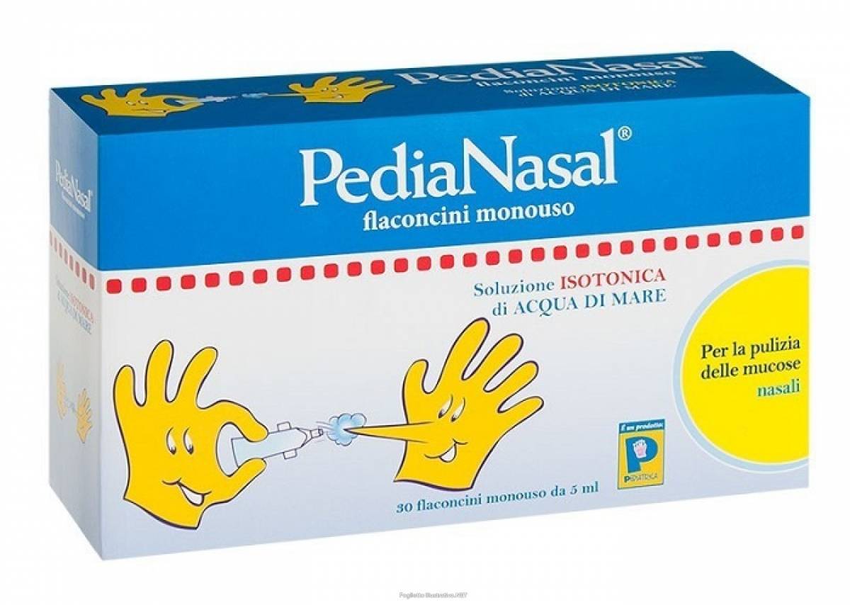 Pediatrica PediaNasal Soluzione Isotonica per l'Igiene Nasale dei Bambini 20 flaconcini