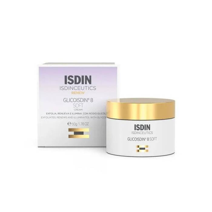 Isdin Isdinceutics Glicoisdin 8 Soft Cream Crema esfoliante per il viso 50 ml