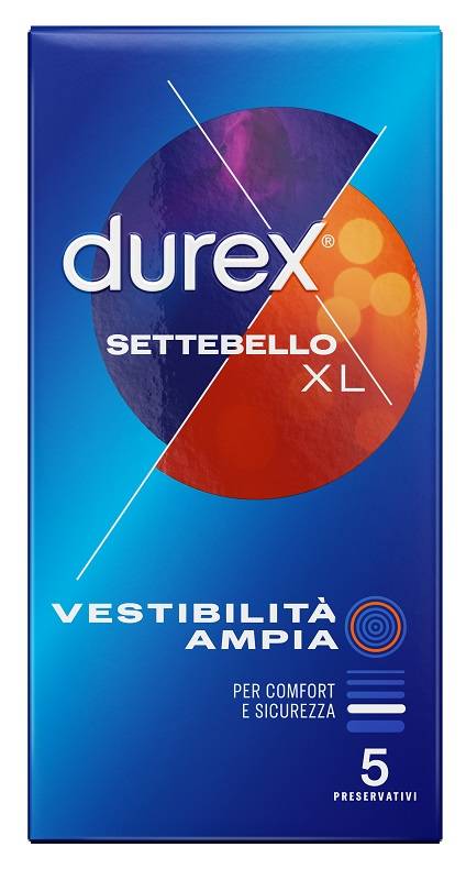 Durex Profilattico Settebello Extralarge XL 5 pezzi