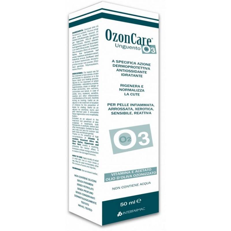 Ozoncare Unguento Dermoprotettivo e idratante per Viso e Corpo 50 ml