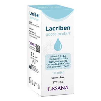 Lacriben Gocce Oculari Collirio Idratante e Lenitivo 10 ml