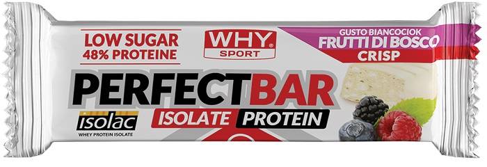Whysport Perfect Bar Biancociok Barretta Proteica Gusto Frutti di Bosco Crisp 50 g