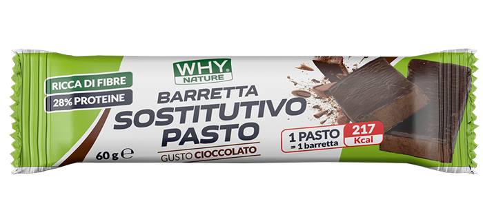 WHYnature Barretta Sostitutiva del Pasto Gusto Cioccolato 60 g