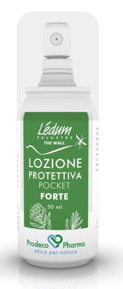 Prodeco Ledum The Wall Lozione Protettiva Forte Antizanzare Pocket 50 ml