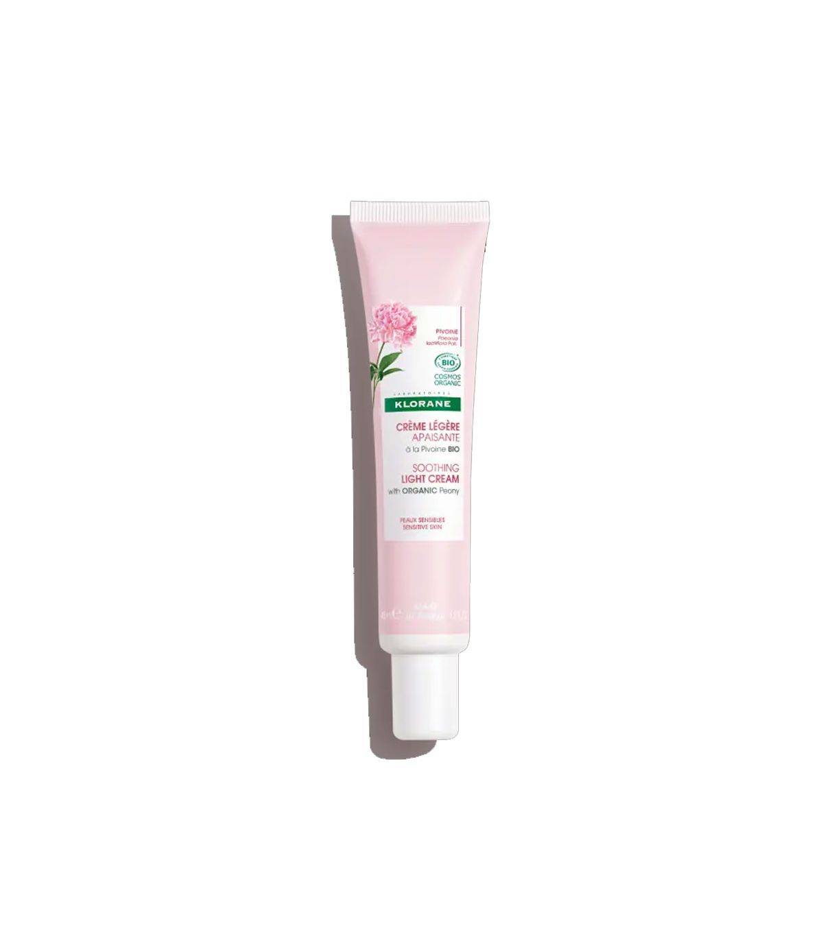 Klorane Crema Leggera Lenitiva Viso alla Peonia Bio per Pelle Sensibile 40 ml
