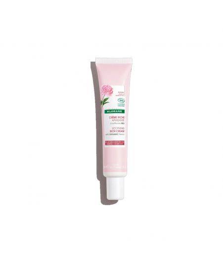 Klorane Crema Ricca Lenitiva alla Peonia Bio per Pelli Sensibili 40 ml