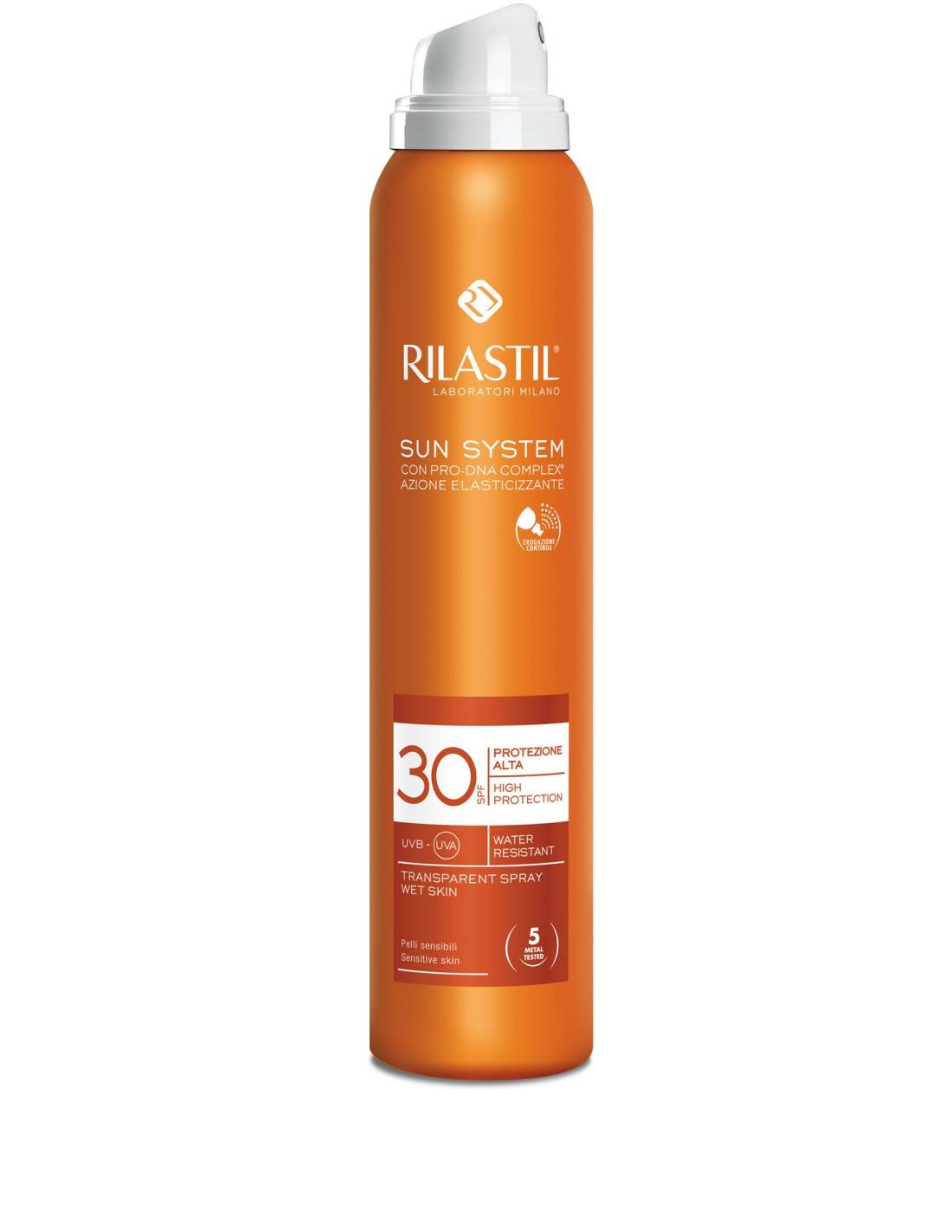 Rilastil Sun System Trasparent Spray SPF30 Protezione Solare Corpo 200 ml